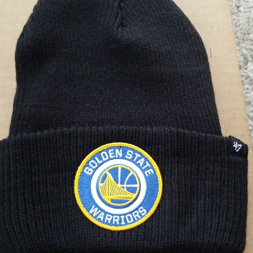 Golden State Warriors Winter Cap NWT 47 NBA Brand